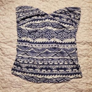 XSmall crop top strapless